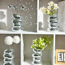 vase en spirale boule disco décoration moderne pour fleurs
