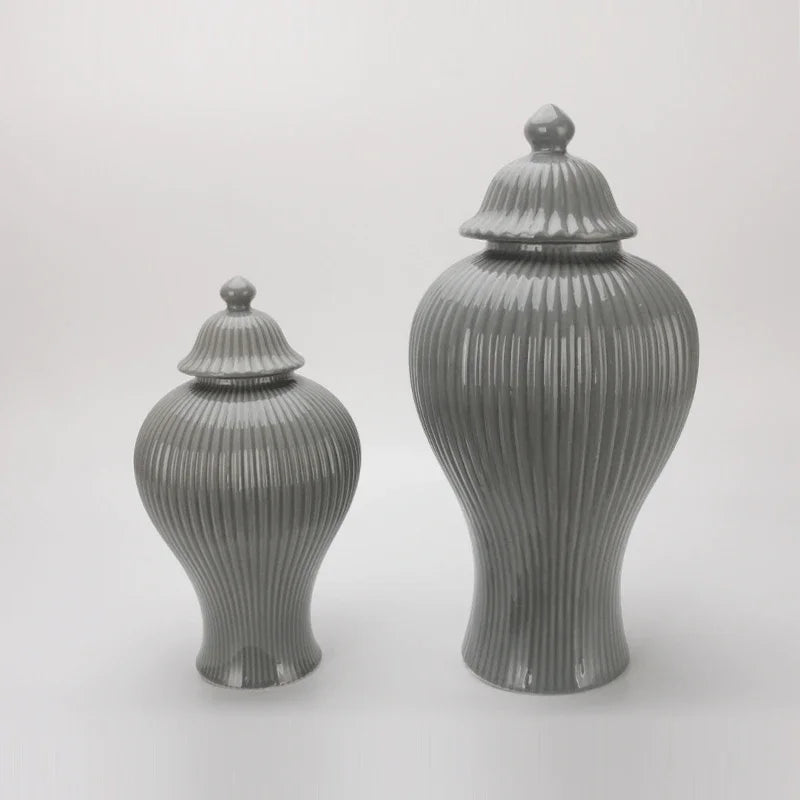 pot en céramique décoratif pour thé et gingembre avec couvercle - vue 4 sur 12