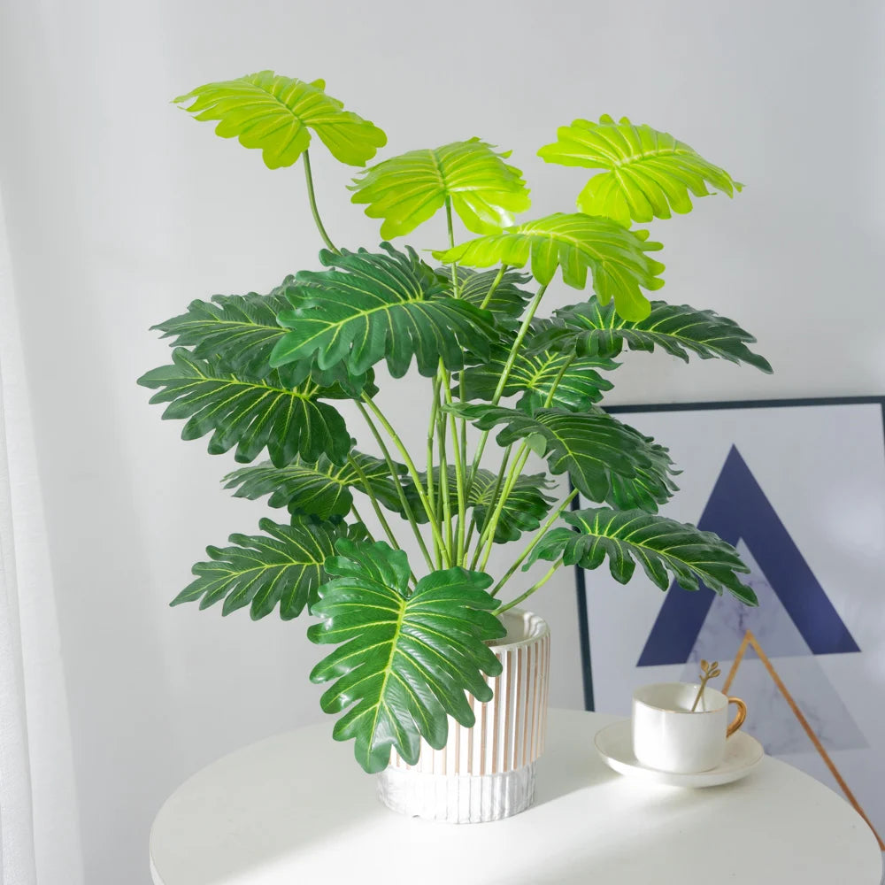 grandes plantes artificielles monstera palmier tropical pour décoration extérieure - vue 5 sur 6