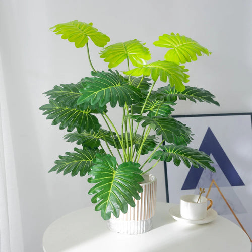 grandes plantes artificielles monstera palmier tropical pour décoration extérieure - vue 6 sur 6