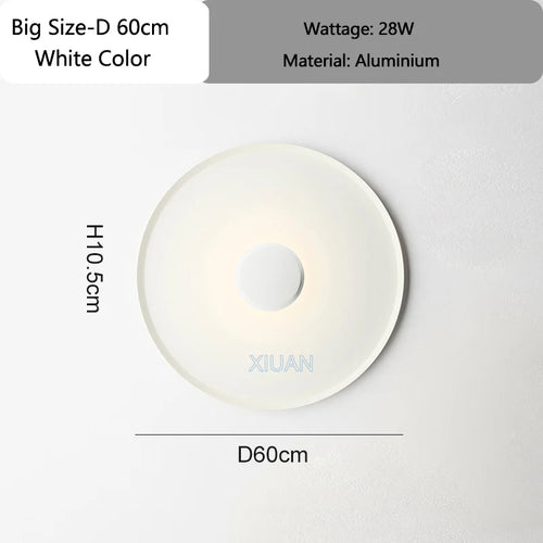 Designer Lamp Modern Round Ceiling Lamps Bedroom Ceiling Light White Red Green Living Room Atmosphere Wall Lights AC 220V 40cm - vue 11 sur 14