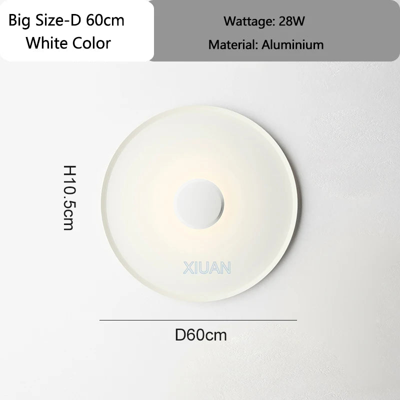 Designer Lamp Modern Round Ceiling Lamps Bedroom Ceiling Light White Red Green Living Room Atmosphere Wall Lights AC 220V 40cm - vue 10 sur 14