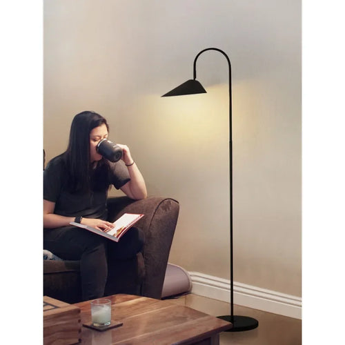 Nordic Minimalist Led Floor Lamp with Changeable Bulb for Living Dining Room Tables Stand Lighting Luminaires - vue 4 sur 8