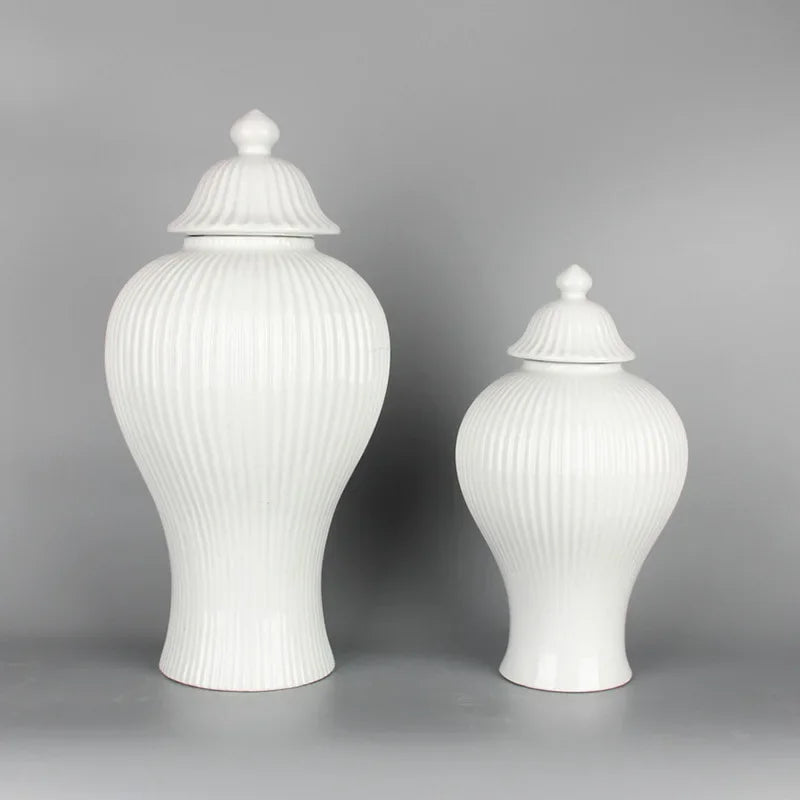 pot en céramique décoratif pour thé et gingembre avec couvercle - vue 1 sur 12