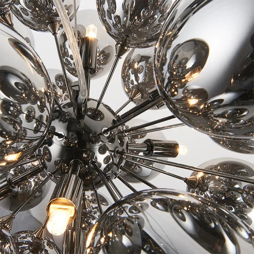 lustre en verre moderne nordique design de luxe luminaire suspendu - vue 5 sur 6