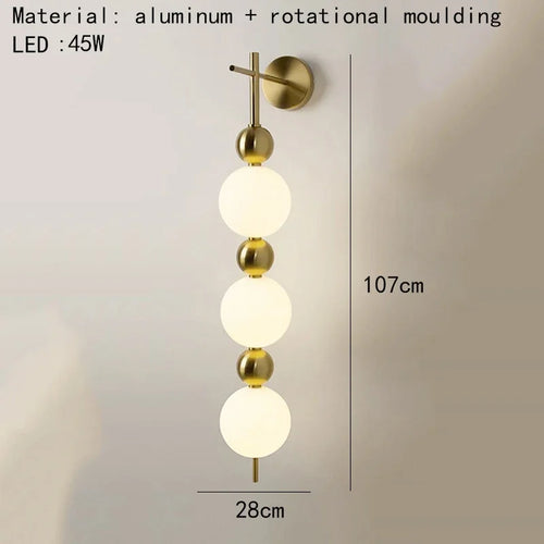 applique murale led créative en forme de boule décorative pour la maison - vue 9 sur 10
