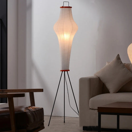 lampadaire en papier de riz design japonais pour intérieur moderne - vue 2 sur 7