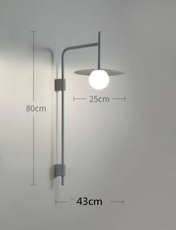 applique murale led moderne à bras mobile simple - vue 9 sur 12