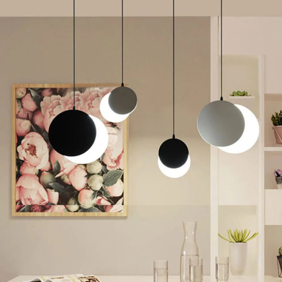 suspension moderne lumière décorative design lune intérieur - vue 3 sur 10
