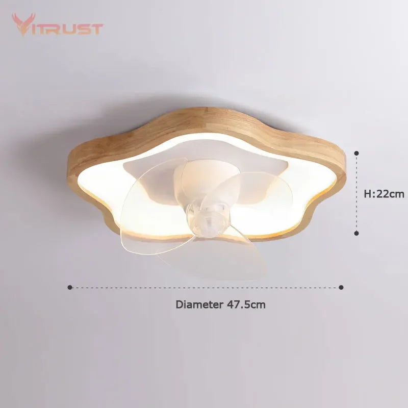 plafonnier oscillant créatif nordique avec lumière led et télécommande - vue 8 sur 11