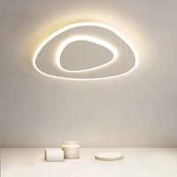 plafonnier moderne à leds avec télécommande pour éclairage intérieur