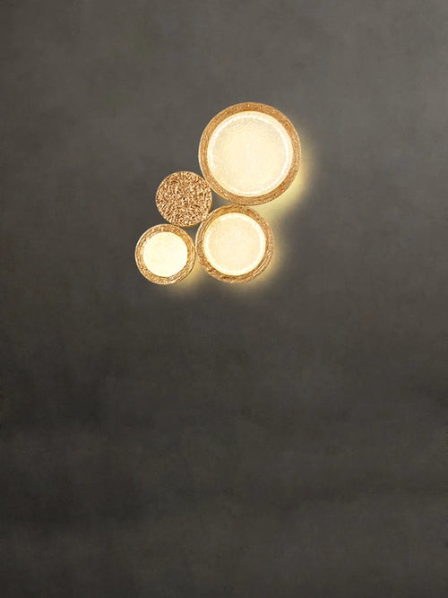 applique murale led postmoderne en cuivre avec miroir magique - vue 4 sur 9