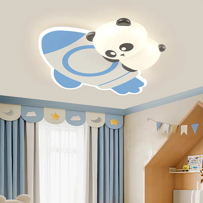 plafonnier panda mignon pour chambre d'enfant moderne minimaliste - vue 2 sur 6