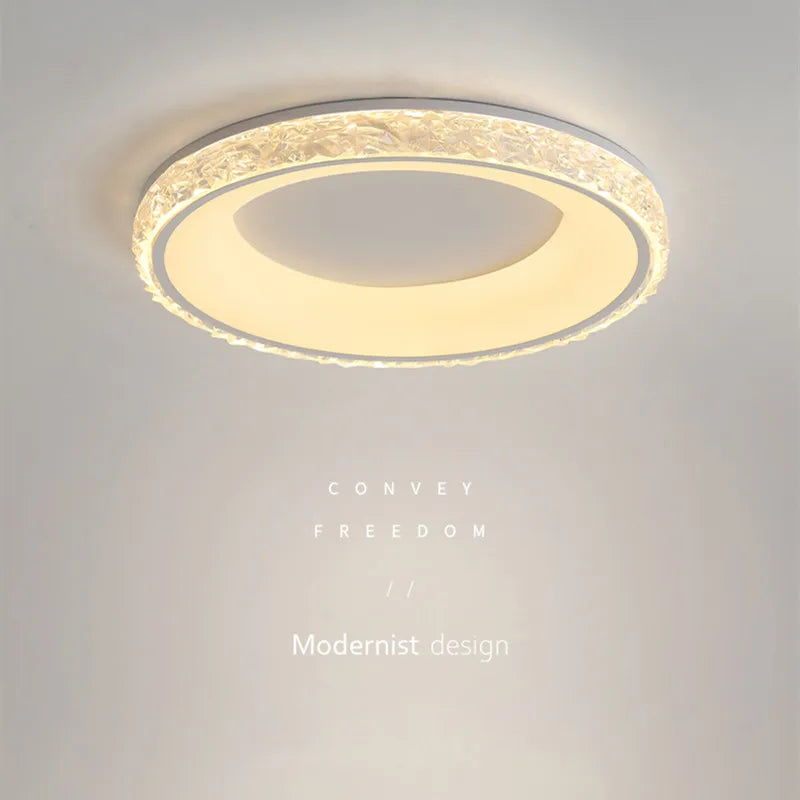 lustre led moderne avec télécommande pour intérieur élégant - vue 3 sur 8
