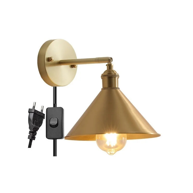 IWHD nordique moderne cuivre applique murale LED lampes applique décor à la maison éclairage intérieur chambre salle de bains salon escalier lumière Luminaria - vue 20 sur 32