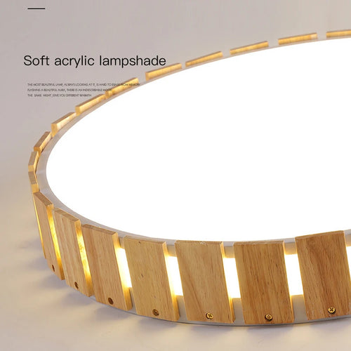 plafonnier moderne en bois pour décoration et éclairage intérieur - vue 10 sur 12