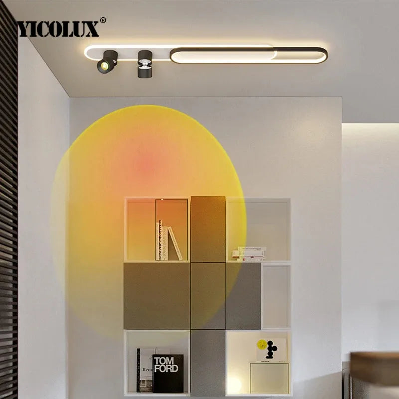 plafonnier led moderne luminaire décoratif d'intérieur pour loft - vue 6 sur 14