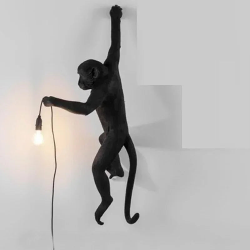 lustre rétro créatif en forme de singe pour cafés et restaurants - vue 9 sur 18