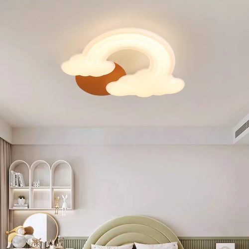 plafonnier romantique nuage arc-en-ciel pour enfant décoratif et moderne - vue 5 sur 7