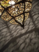 suspension rétro sculptée marocaine en style exotique