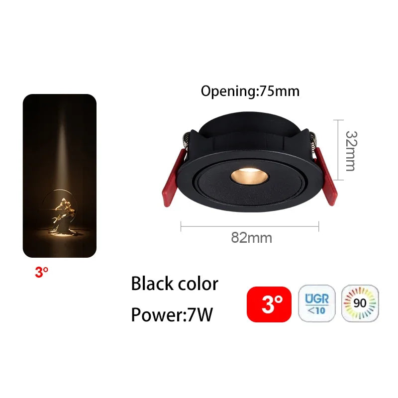 spot led ultra fin à angle de faisceau pour éclairage intérieur - vue 12 sur 24