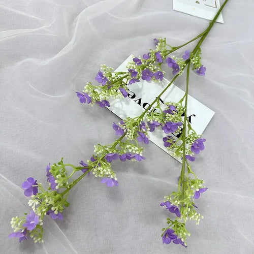 branches de gypsophile artificielles en soie pour décoration intérieure - vue 7 sur 14