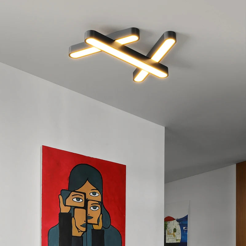 plafonnier led design moderne luminaire décoratif d'intérieur éclairage led - vue 6 sur 12