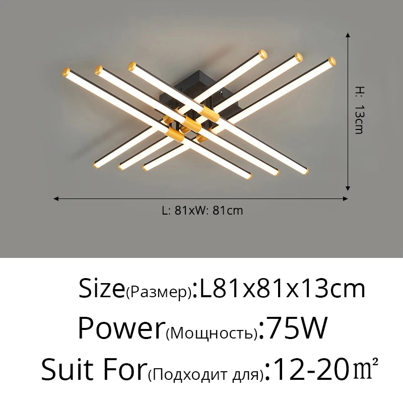 led plafonnier luminaire intérieur chambre salon hall cuisines - vue 8 sur 15
