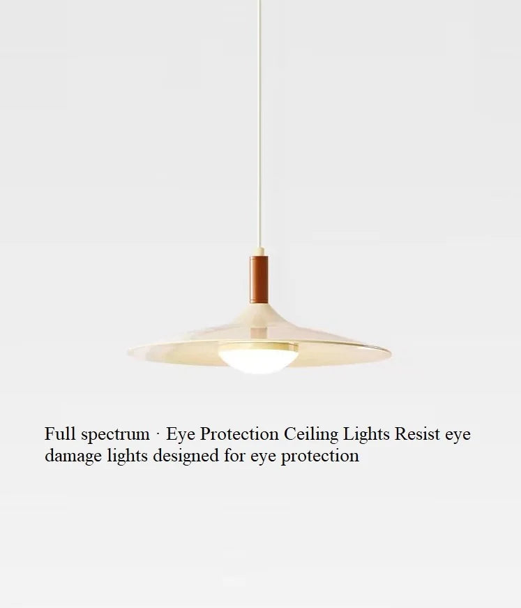 lustre moderne style ovni protection des yeux design contemporain - vue 8 sur 8