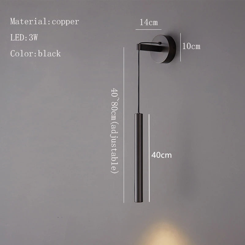 applique murale led luxe réglable or - vue 7 sur 7