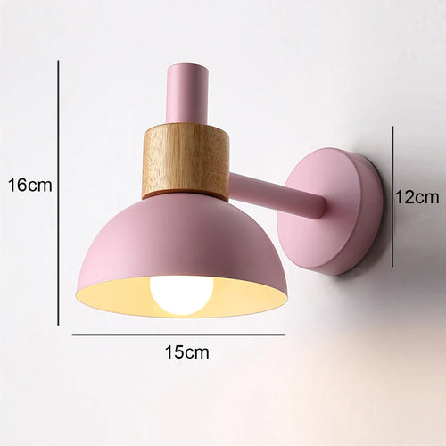 Applique murale nordique moderne pour Macarons couloir lampe de chevet salon chambre décoration éclairage E27 Base tête applique luminaire - vue 9 sur 13