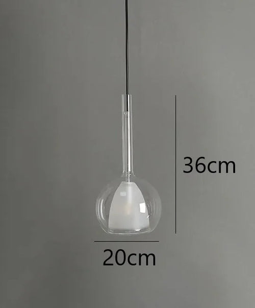 suspension en verre design nordique moderne pour éclairage décoratif - vue 16 sur 17