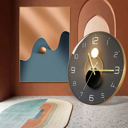 horloge murale en verre design moderne créatif pour décoration intérieure - vue 2 sur 18