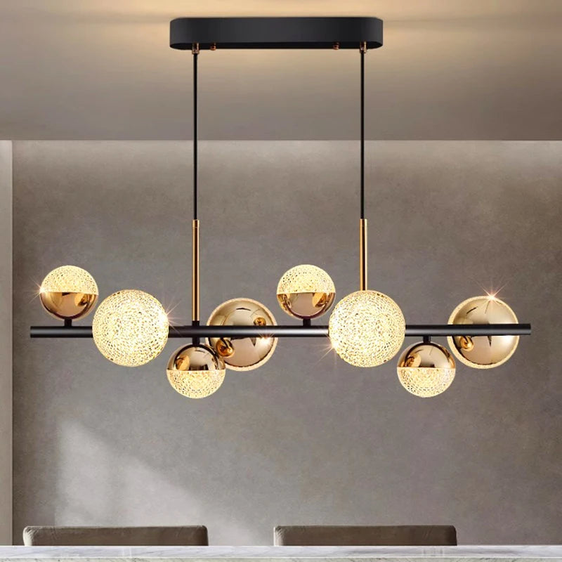 lustre nordique décoratif suspension éclairage intérieur - vue 3 sur 8