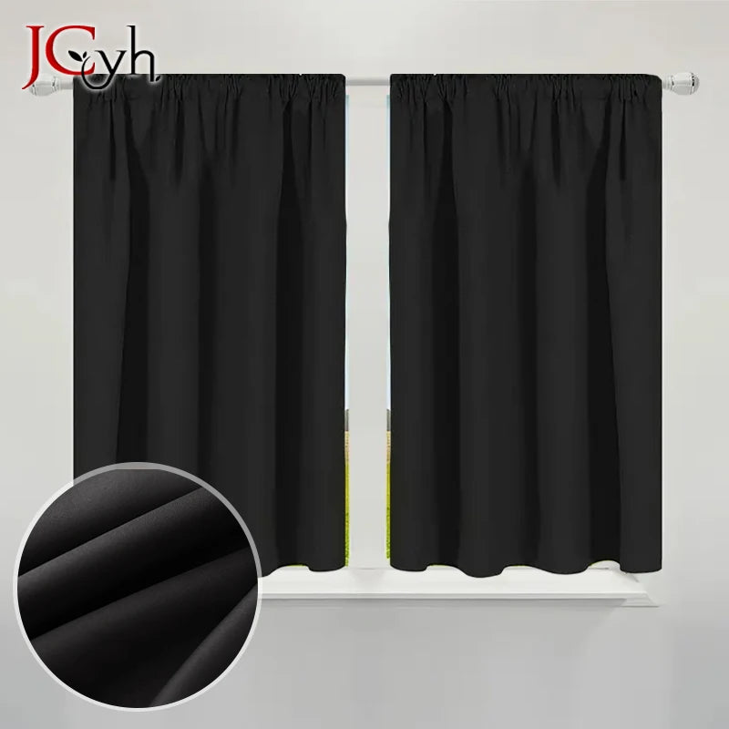 Rideau occultant court moderne pour cuisine chambre salon - vue 1 sur 10