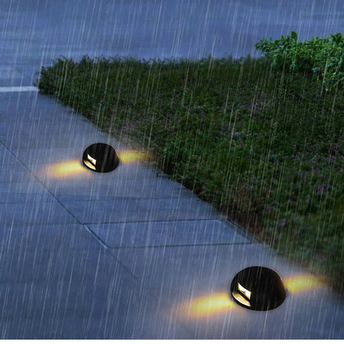 Outdoor floor lights, waterproof underground lights, led aisle, trail lights, stairs, hole-free garden lights, lawn steps - vue 5 sur 9