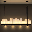 Retro American Bar, Luxury Restaurant, Bar Decoration, Front Desk, Red Wine Cup, Inverted Candlestick, Pendant Light