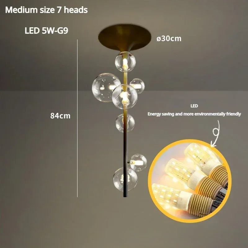 lustre moderne en verre pour une décoration élégante - vue 12 sur 12
