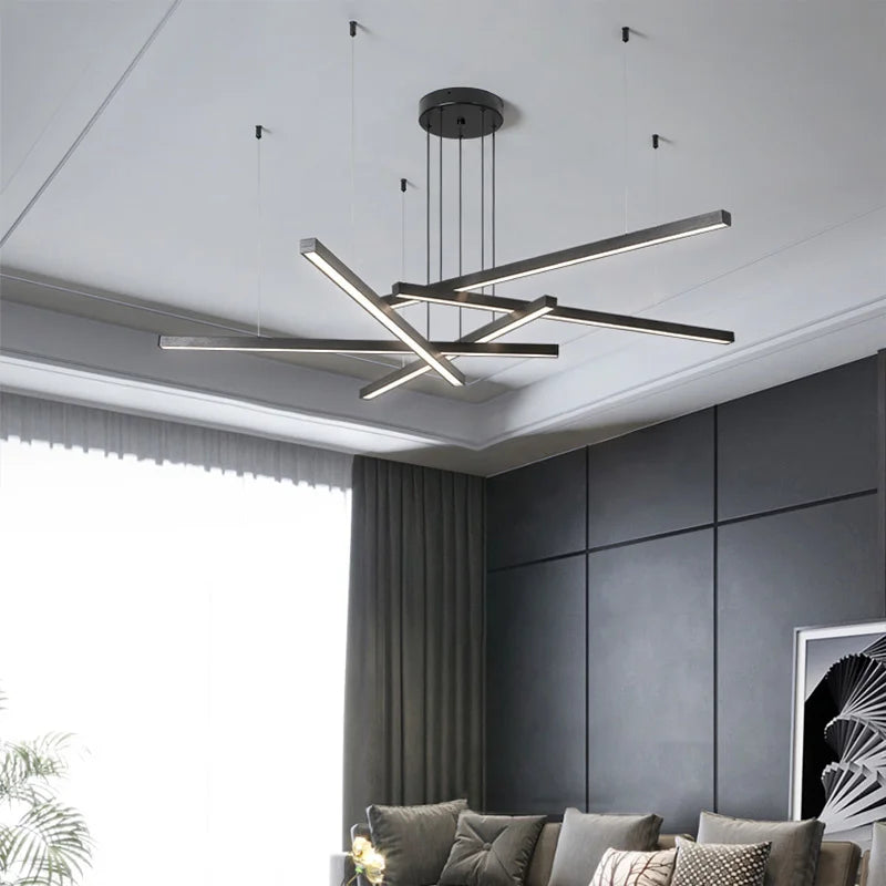plafonnier led suspendu au design nordique moderne décoratif intérieur - vue 4 sur 17