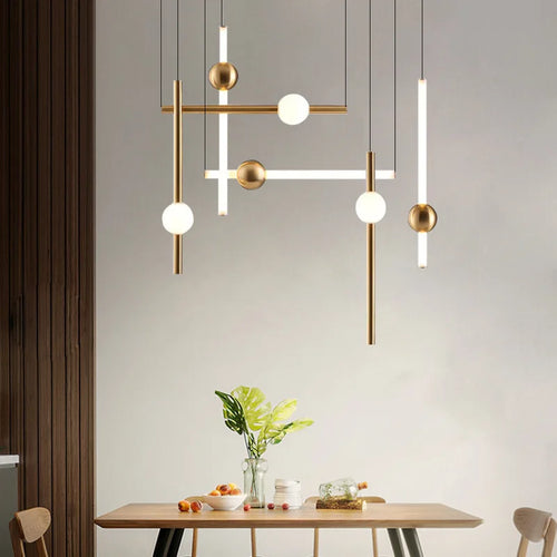 suspension horizontales modernes pour table à manger - vue 5 sur 22