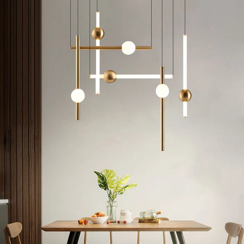 suspension horizontales modernes pour table à manger - vue 4 sur 22