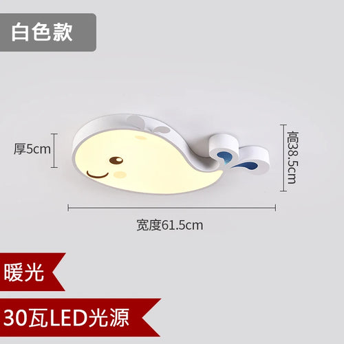plafonnier led baleine éclairage créatif moderne pour enfant - vue 15 sur 15