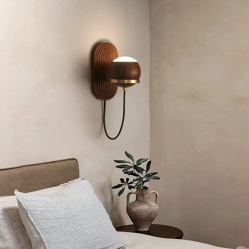 Applique murale chinoise en noyer noir - vue 4 sur 6