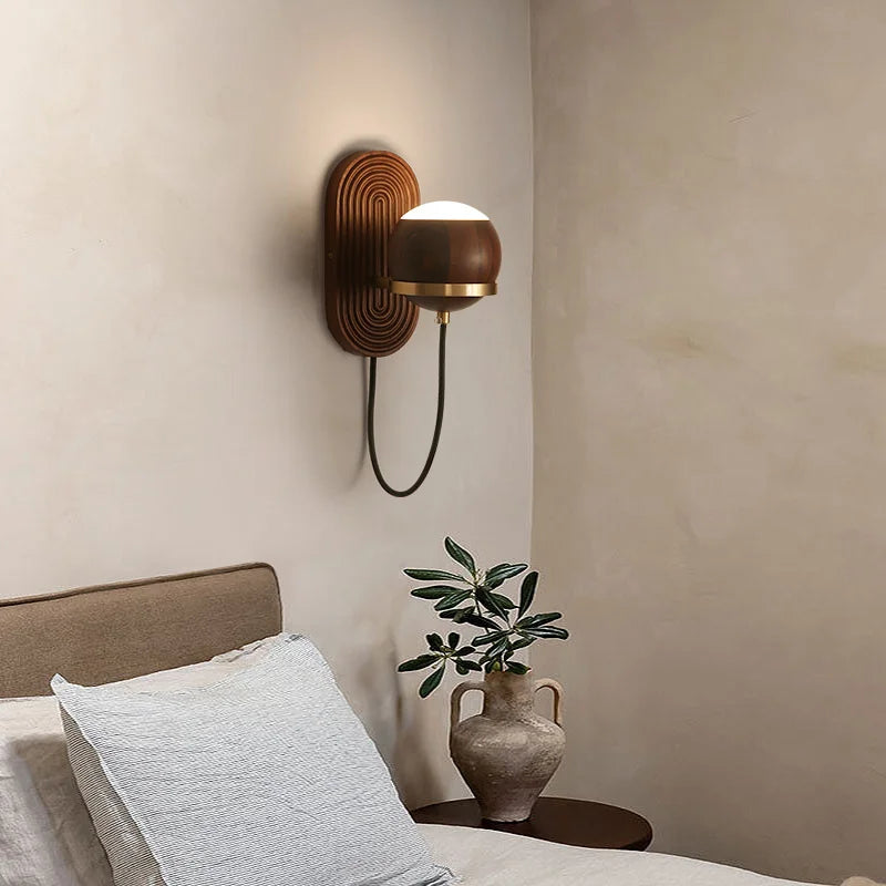 Applique murale chinoise en noyer noir - vue 4 sur 6