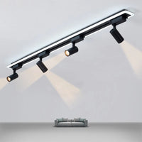suspension acrylique moderne avec lumière led design épuré