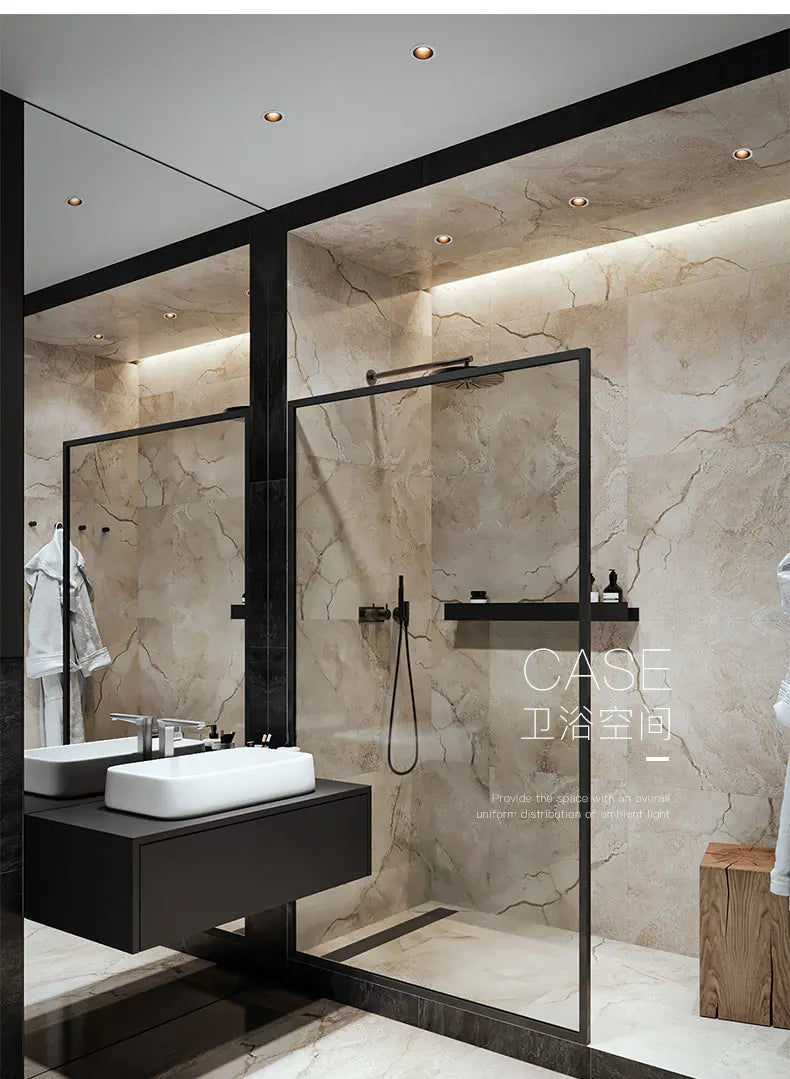 2023 The latest waterproof down light high-end narrow side led toilet kitchen embedded anti-glare household no main light - vue 6 sur 8