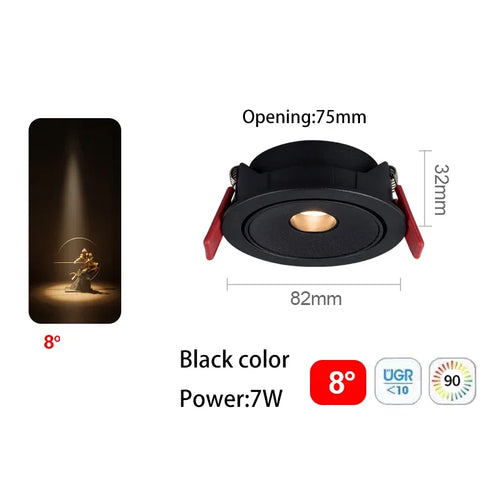 spot led ultra fin à angle de faisceau pour éclairage intérieur - vue 25 sur 24