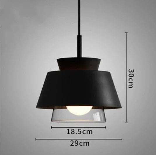 suspension en verre et fer style nordique pour intérieur décoratif - vue 13 sur 13