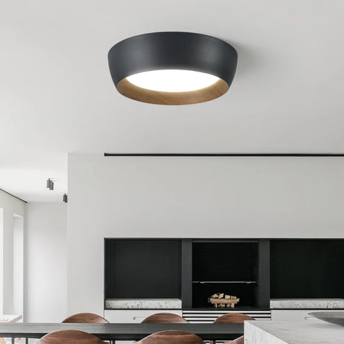 Plafonniers LED nordique pour salon chambre couloir Luminaire blanc noir gris lampe 	 lustres e pendentes - vue 3 sur 16