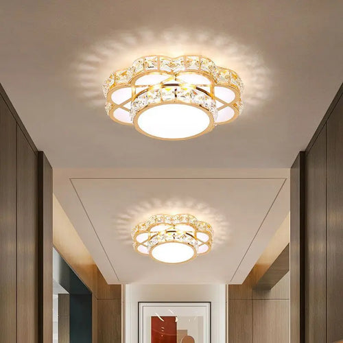 plafonnier moderne en cristal design floral pour tous les espaces - vue 5 sur 7